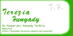 terezia hunyady business card
